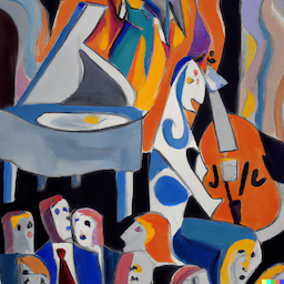 Crisis at the Concert A painting by Picasso